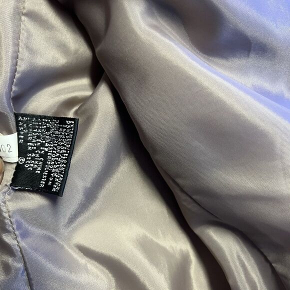 KASPER Women's Blazer Single Breasted Jacket 12P Brown Stripped Career Office - Picture 7 of 12